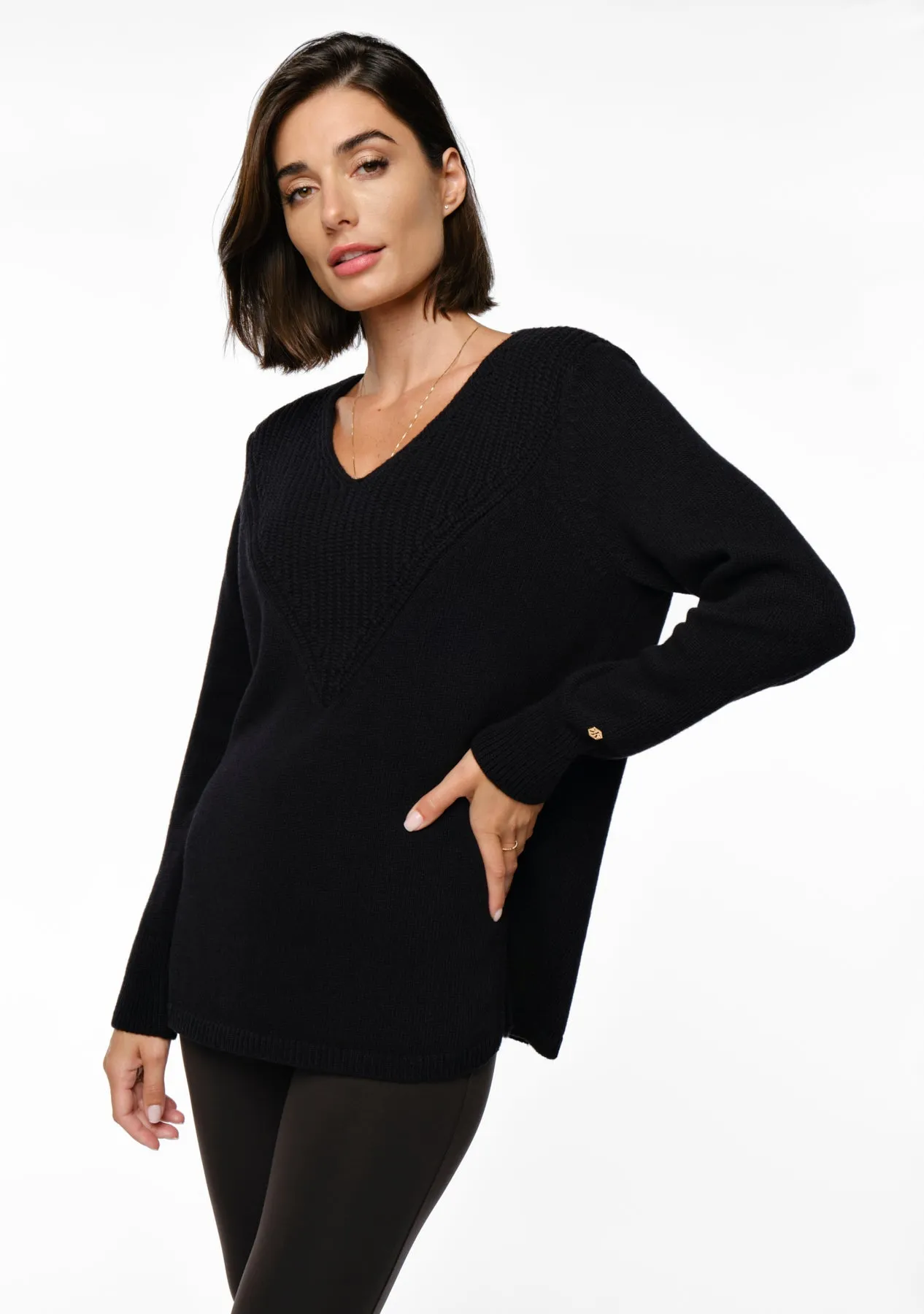 NEROLA Merino Cashmere Sweater black