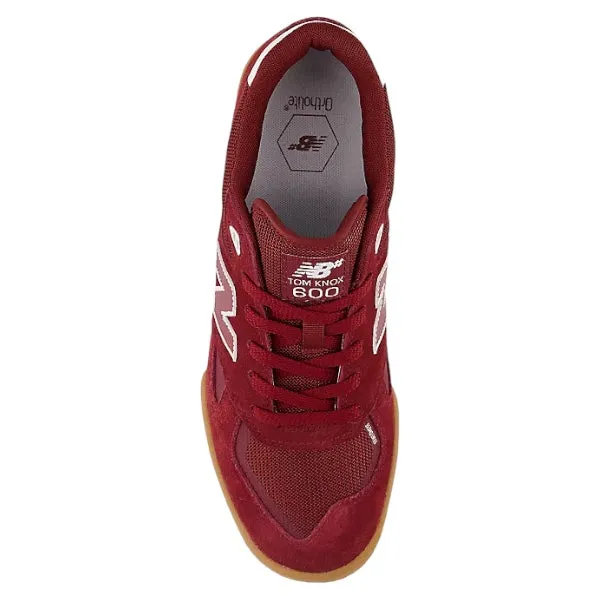 New Balance Numeric 600 Tom Knox Shoes Burgundy/White