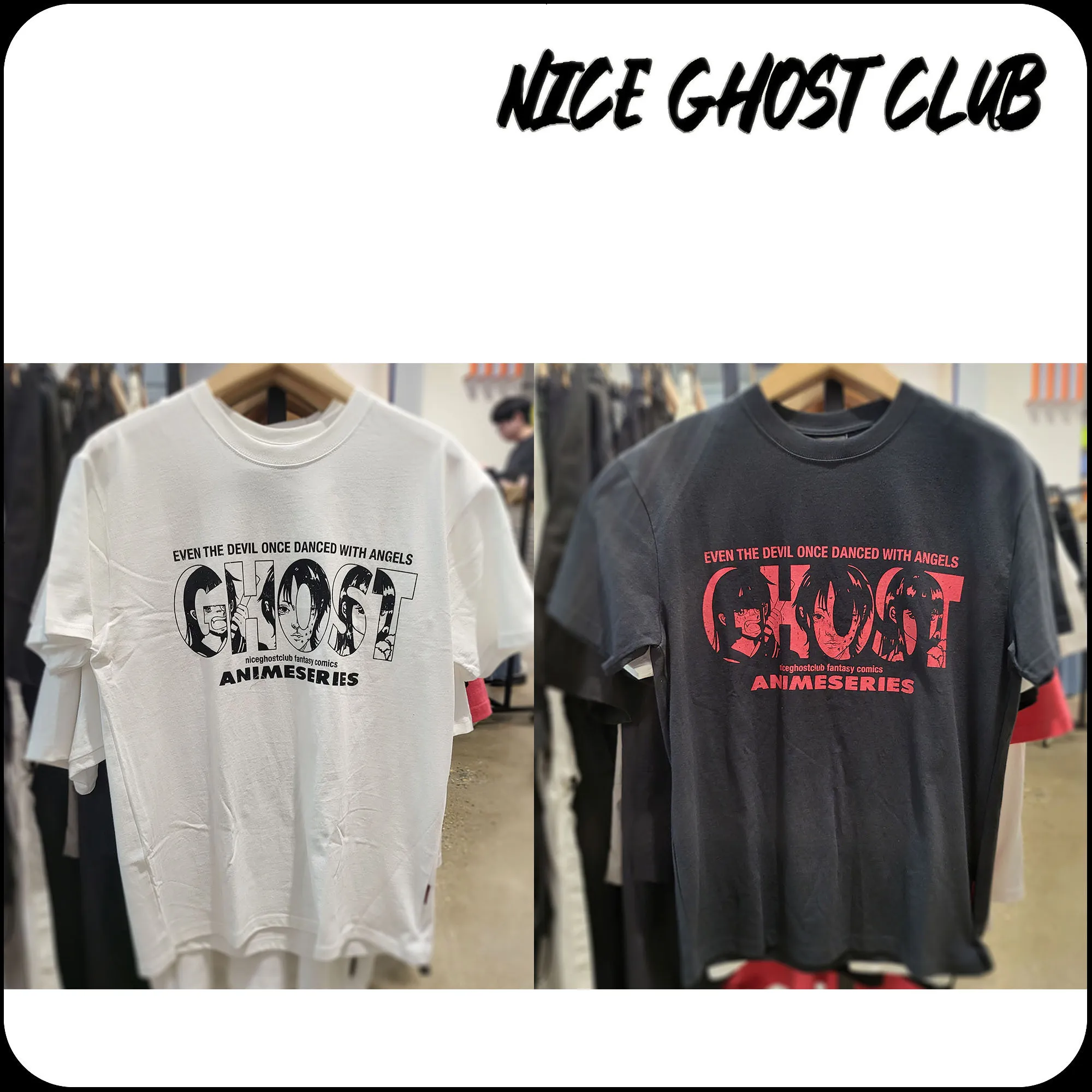 Nice Ghost Club  |[ NICE GHOST CLUB]★24SS★ GHOST ANIMESERIES TEE