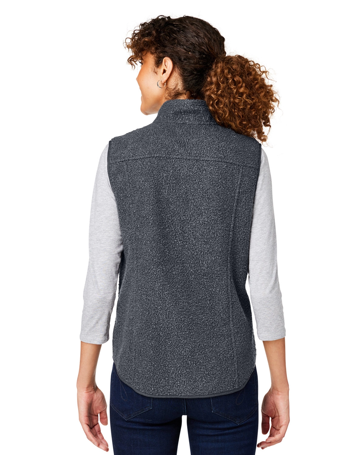 North End NE714W Ladies' Aura Sweater Fleece Vest SKU: NE714W