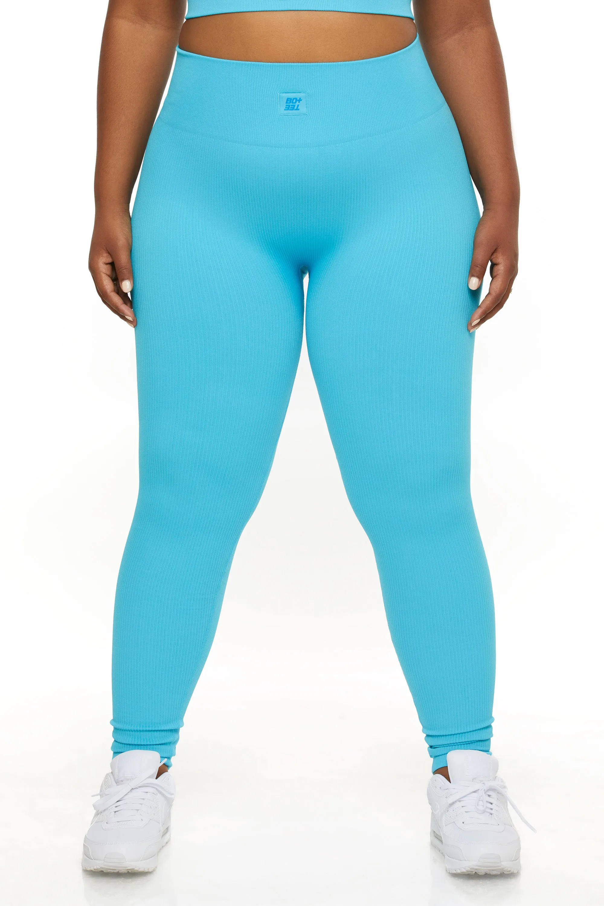 Petite High Waist Leggings in Blue