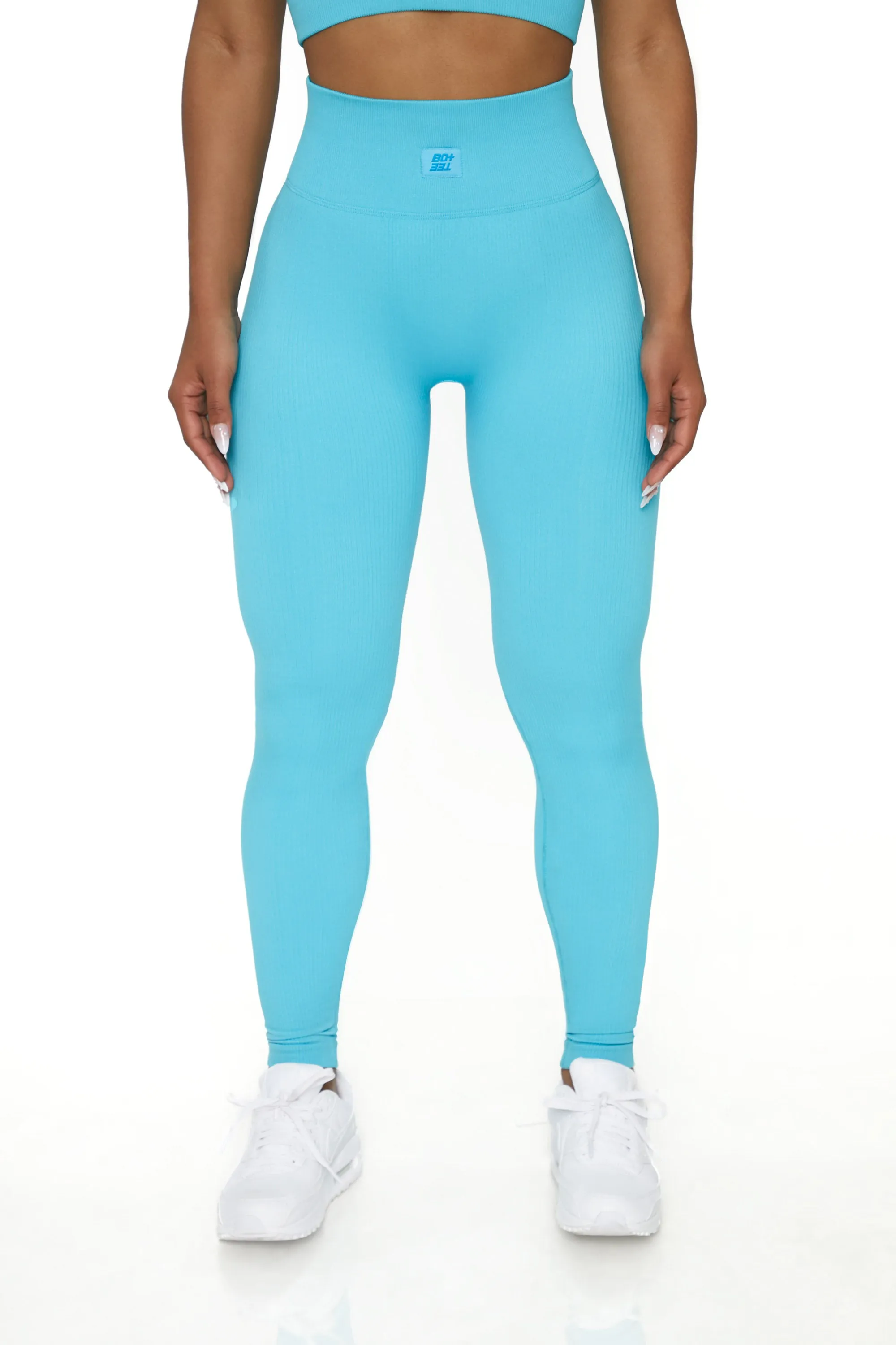 Petite High Waist Leggings in Blue