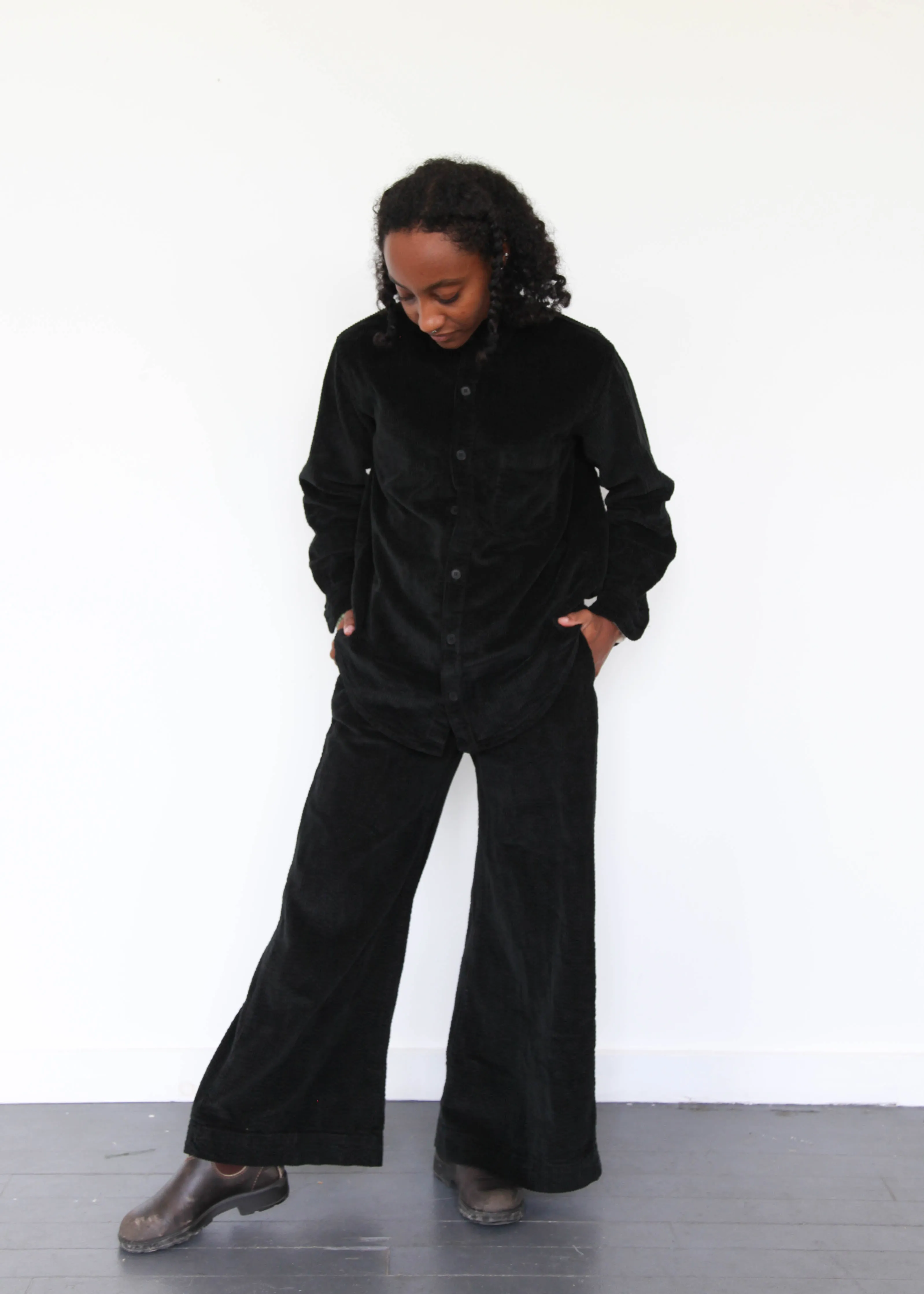 Polly Wide Wale Corduroy Pant - Black