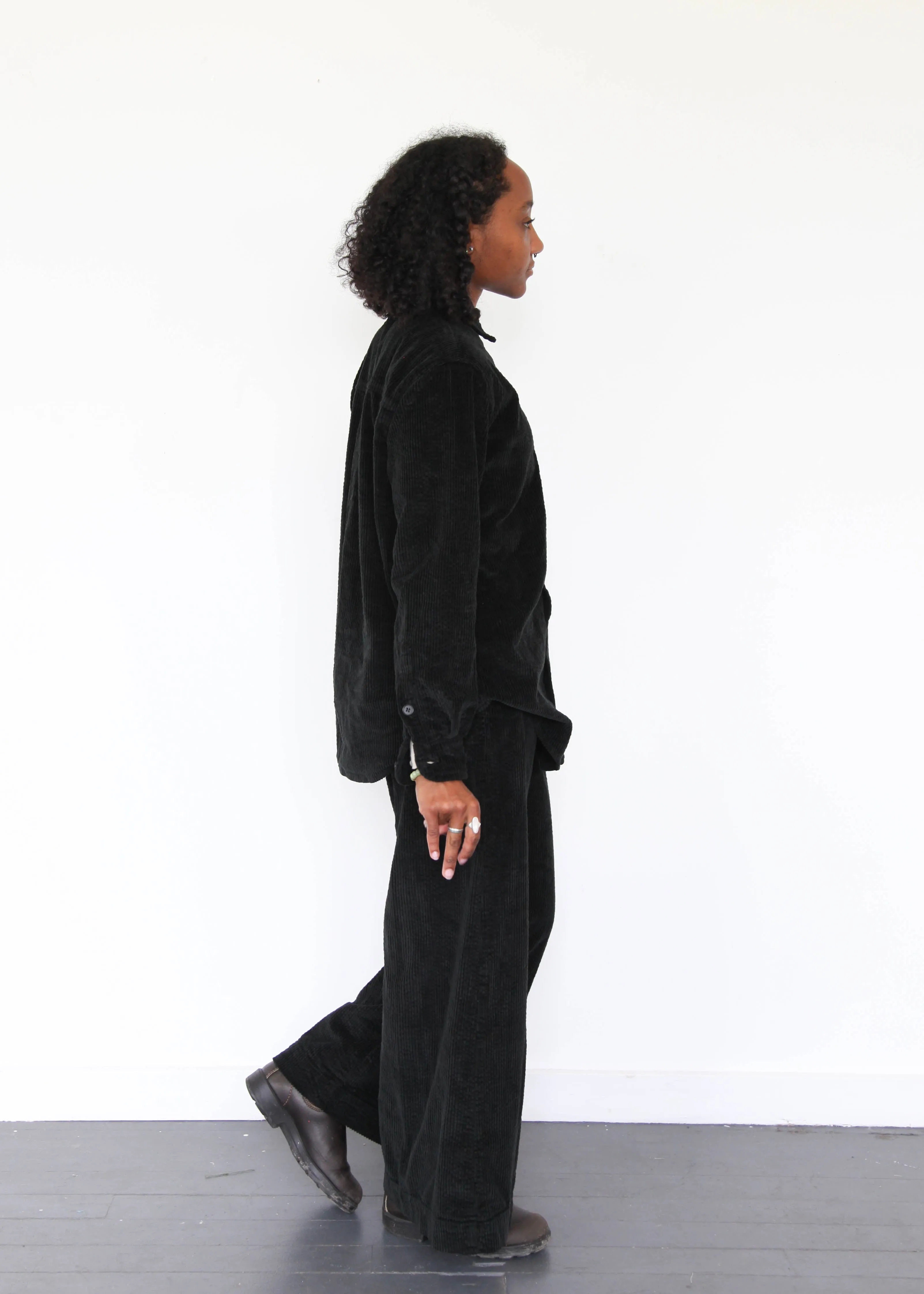 Polly Wide Wale Corduroy Pant - Black