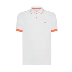 POLO PROFILI FLUO Uomo Bianco