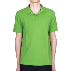 POLO UOMO MANICHE CORTE IN PIQUET DI COTONE, VERDE