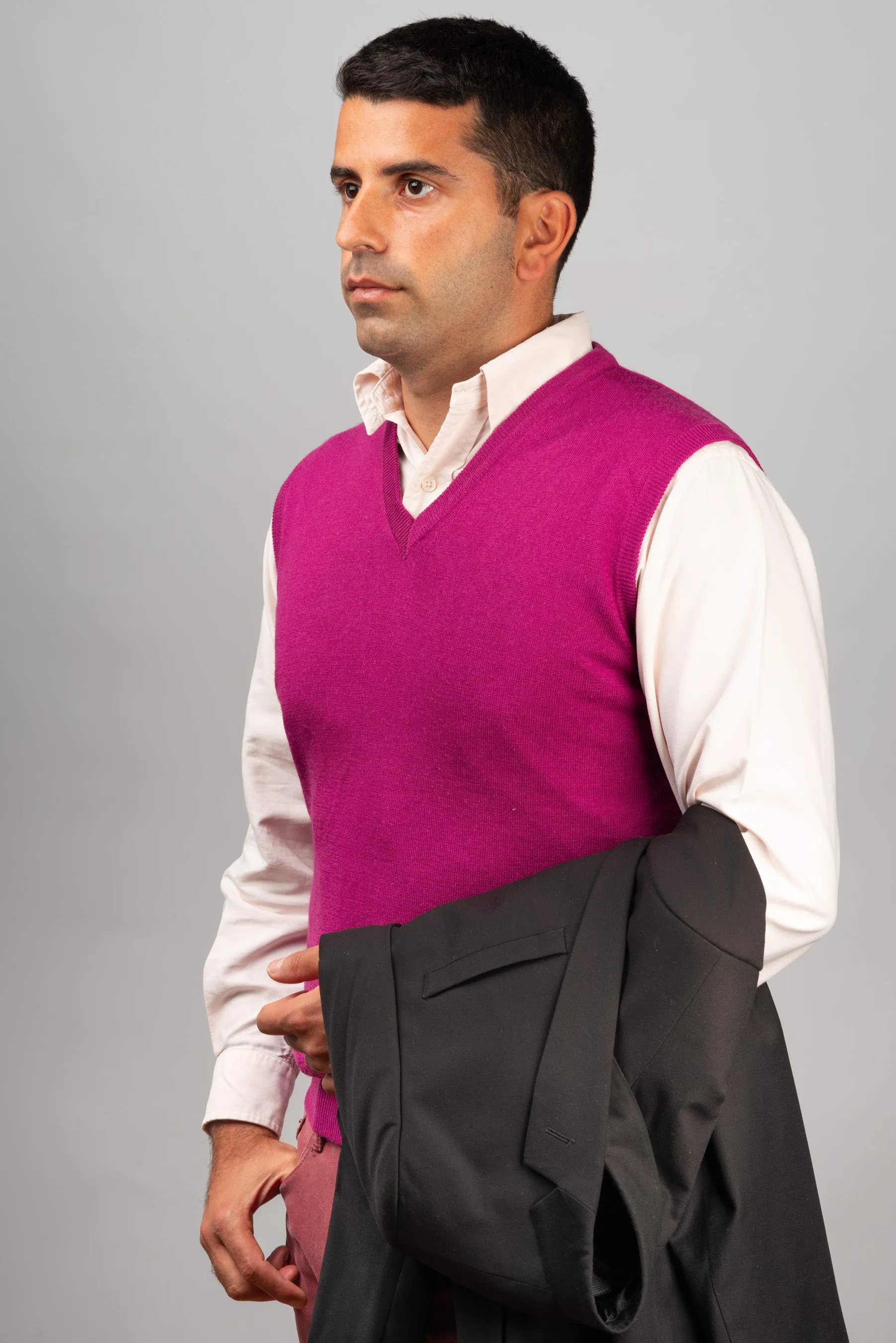 Purple Wool Vest