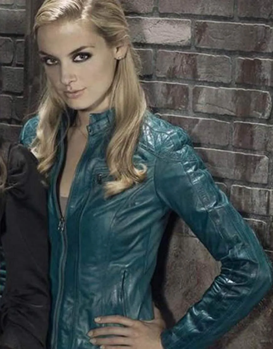 Rachel Skarsten Lost Girl Leather Jacket - Tamsin Blue Jacket