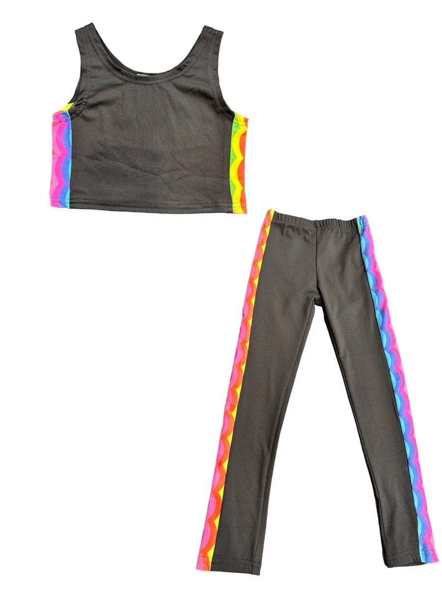 Rainbow Zig Zag Athletic Set