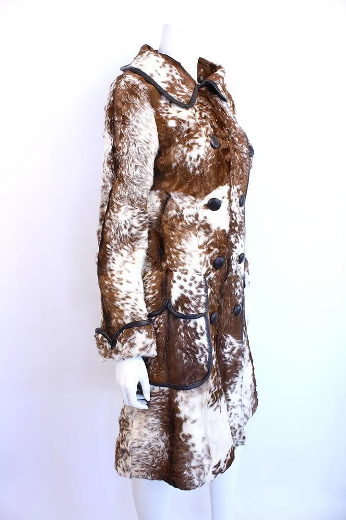 Rare I. MAGNIN Vintage 60's Ethiopian Kid Fur Coat