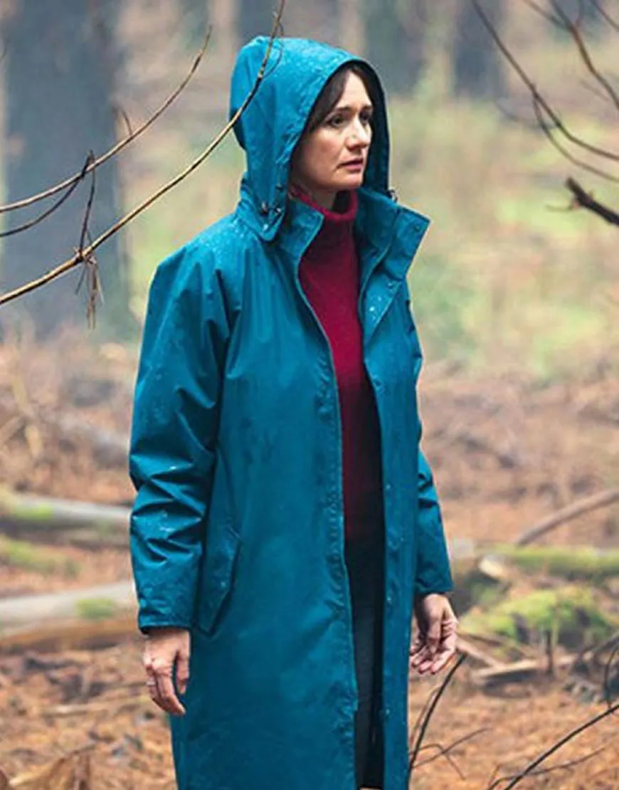 Relic Emily Mortimer Coat | Kay Blue Long Hooded Coat | Avail 35% OFF!!