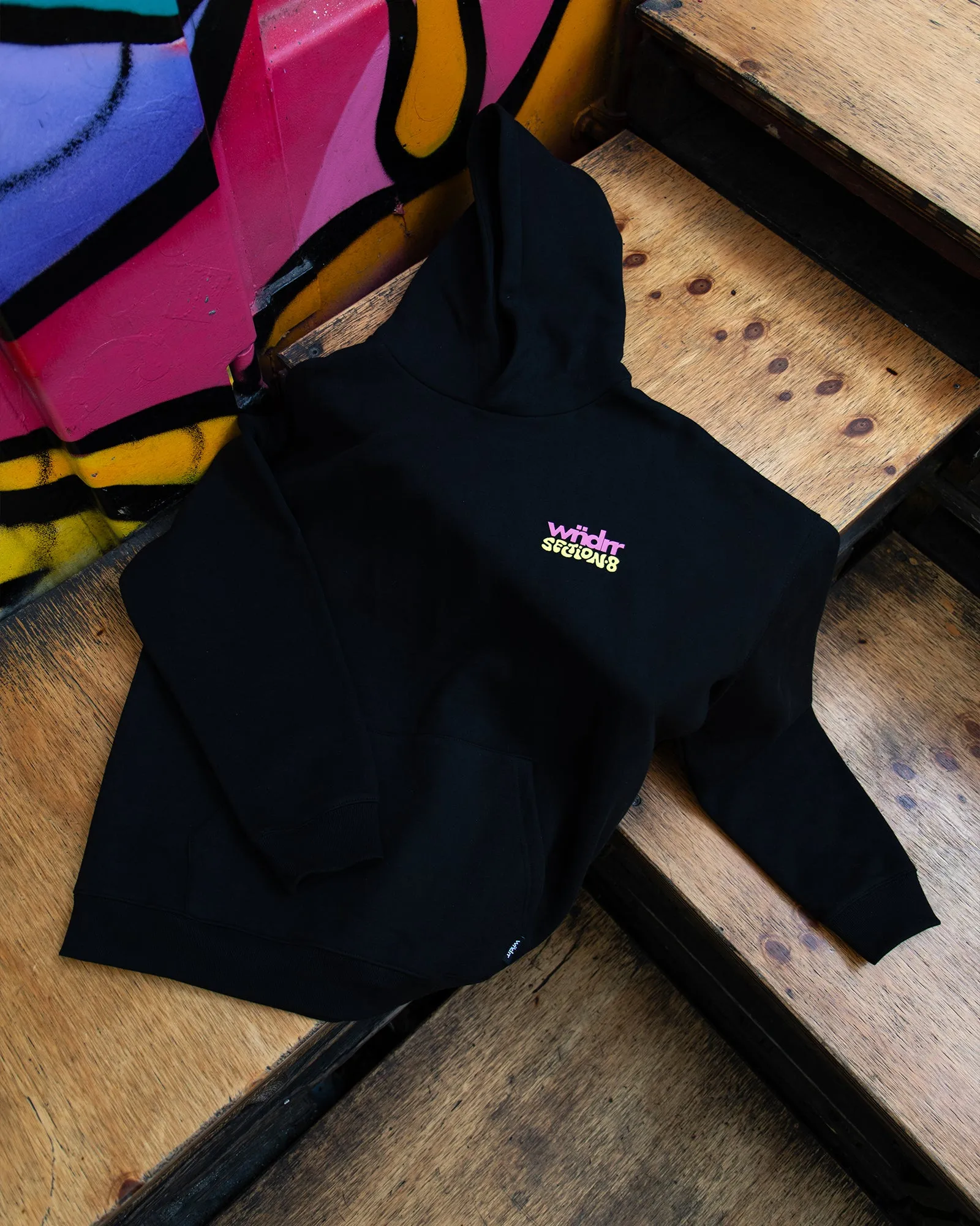 SECTION 8 HOOD SWEAT - BLACK