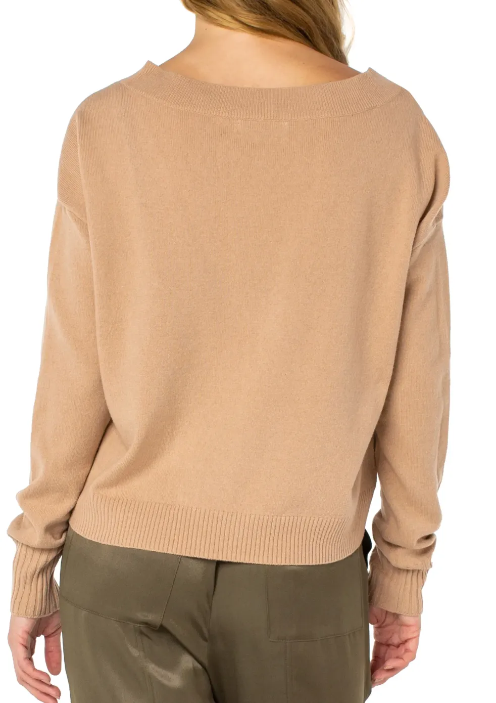 Serra Long Sleeve V Neck Sweater The Easy