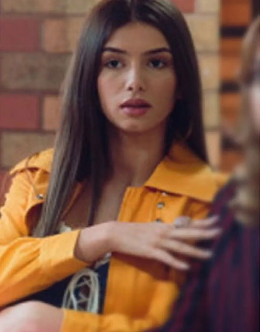 Sex Education Season 2 Yellow Mimi Keene Jacket | Yellow Leather Jacket