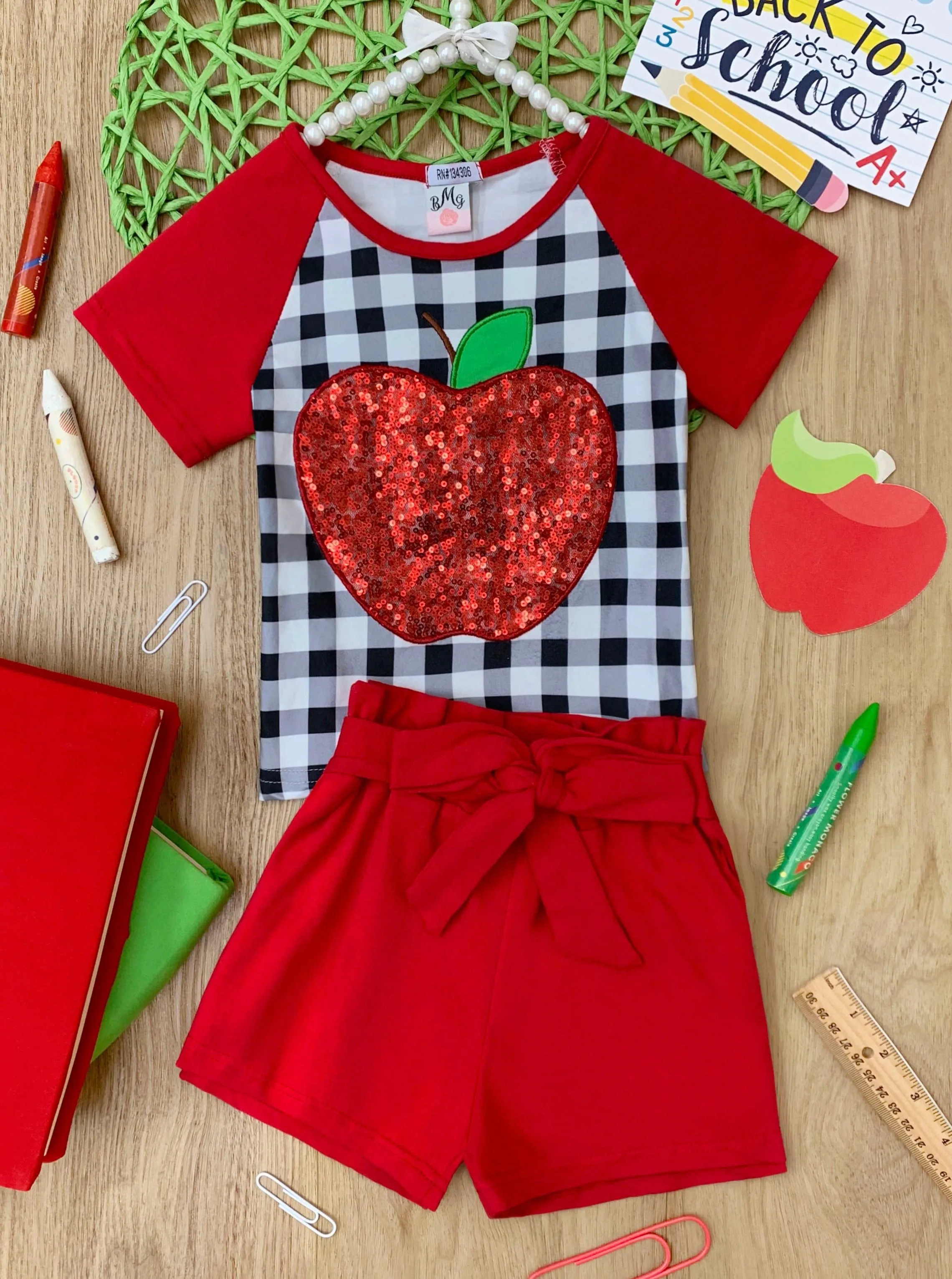 Smart Apple Club Paperbag Short Set