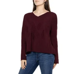 Smartwool Women's Shadow Pine Cable V-Neck Sweater