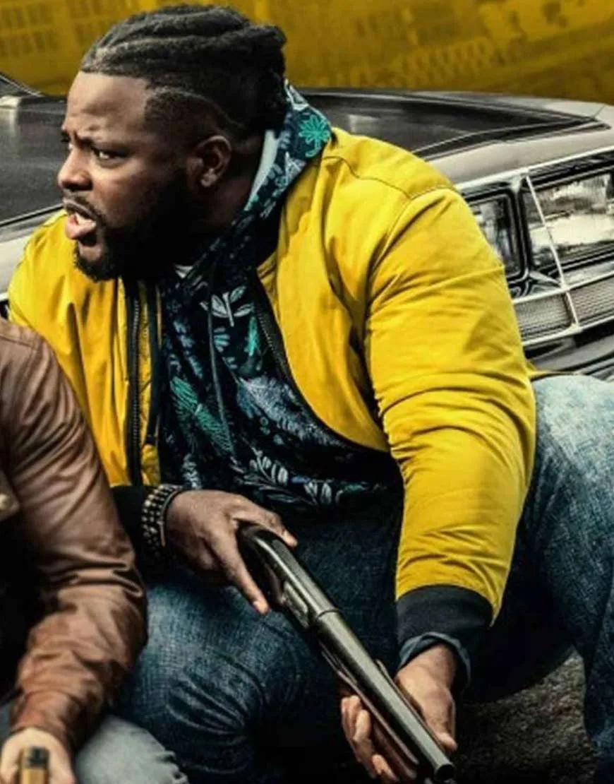 Spenser Confidential Hawk Yellow Jacket | Winston Duke Puffer Jacket