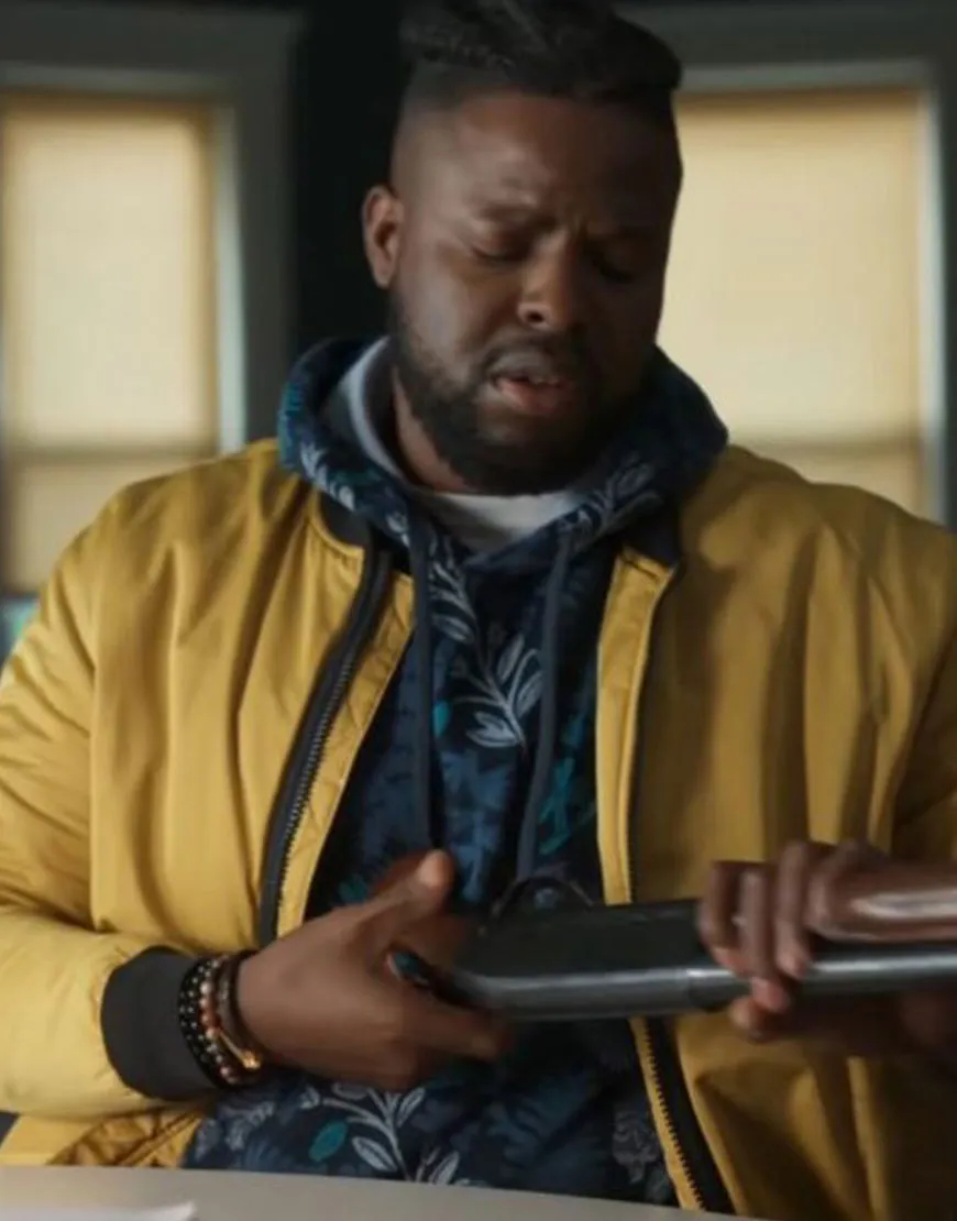 Spenser Confidential Hawk Yellow Jacket | Winston Duke Puffer Jacket