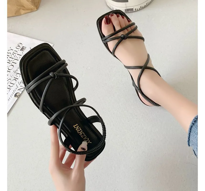 Strappy Flat Sandals cc7