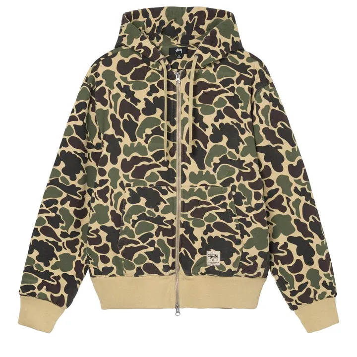 Stussy CAMO DOUBLE FACE ZIP HOOD