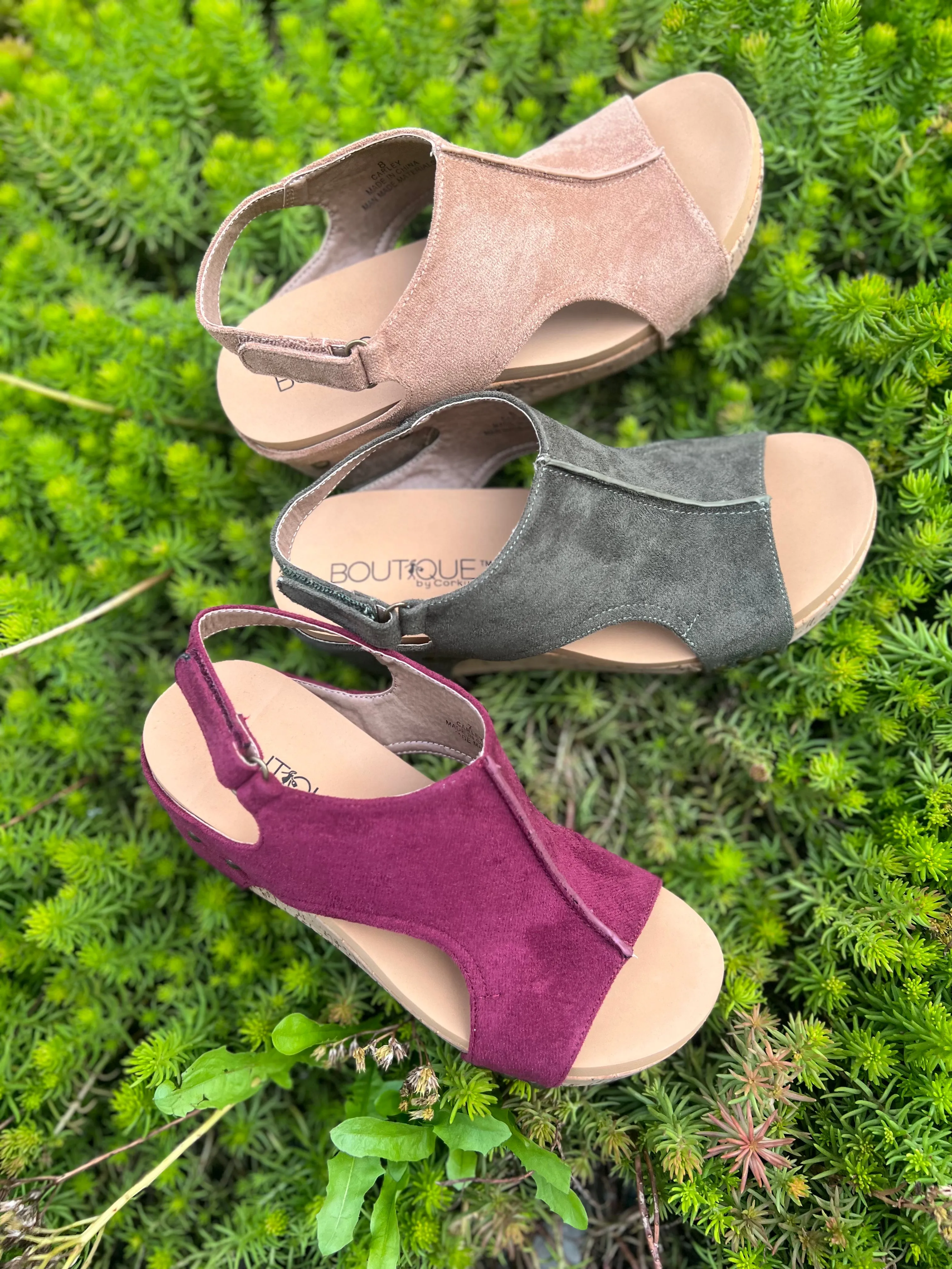 Suede Carley Wedges (ca) (b-4)