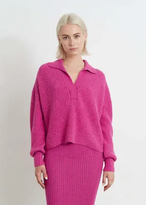 Tatum Sweater - Fuchsia