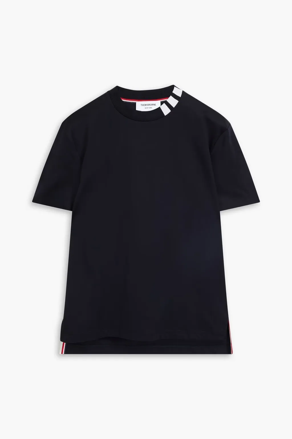 THOM BROWNE  |Cotton Short Sleeves Designers T-Shirts