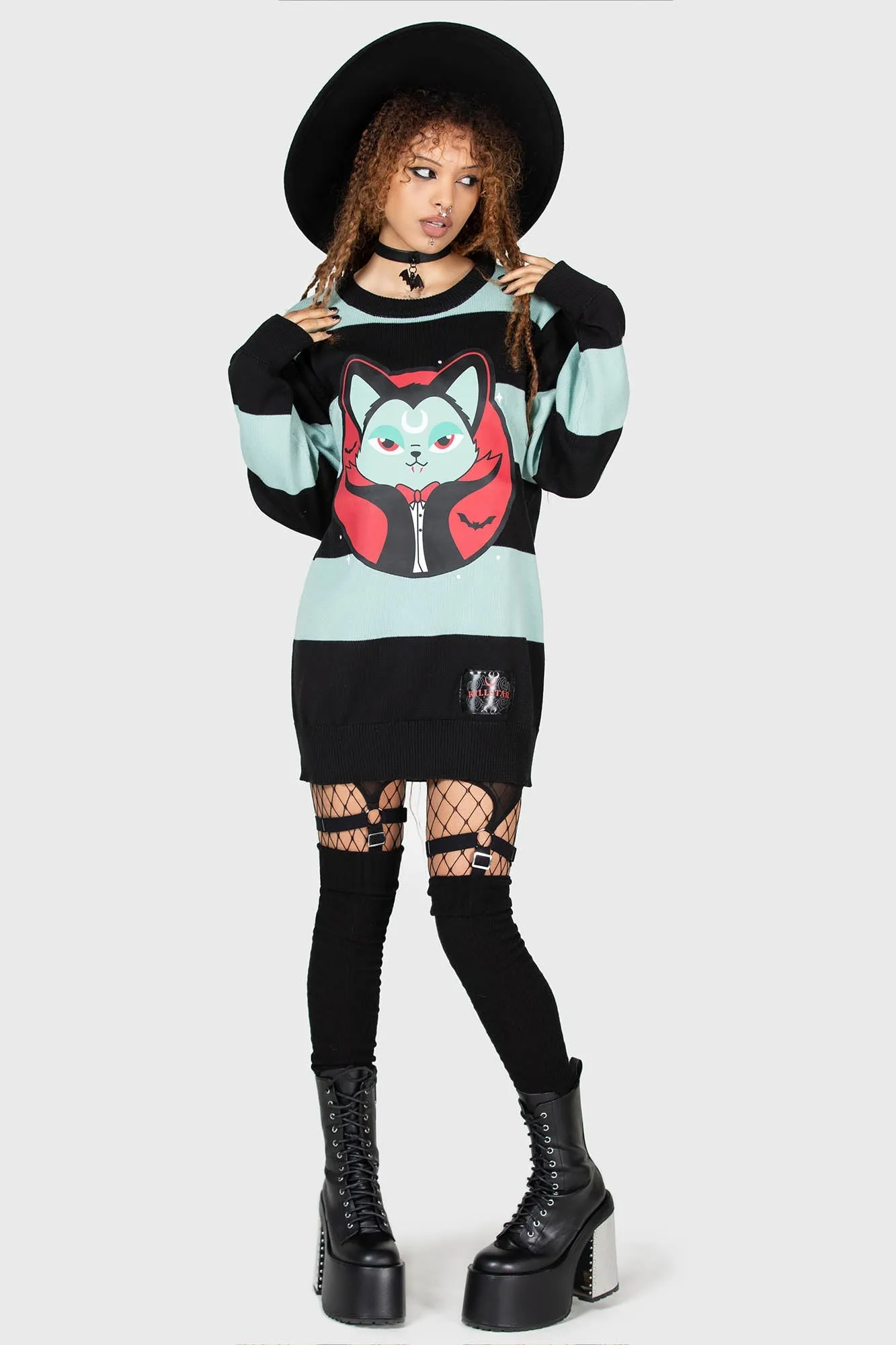 Vampurr Stripe Sweater [MINT]