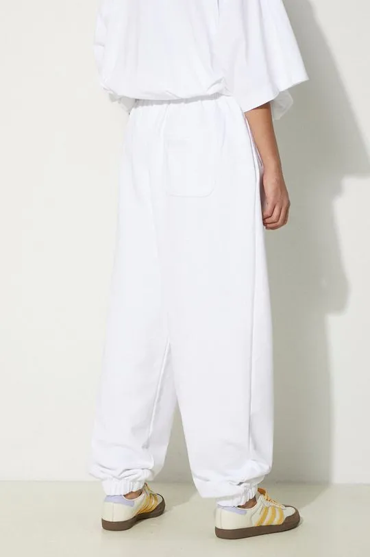 VETEMENTS joggers Embroidered Logo Sweatpants white color smooth UE64SP600W