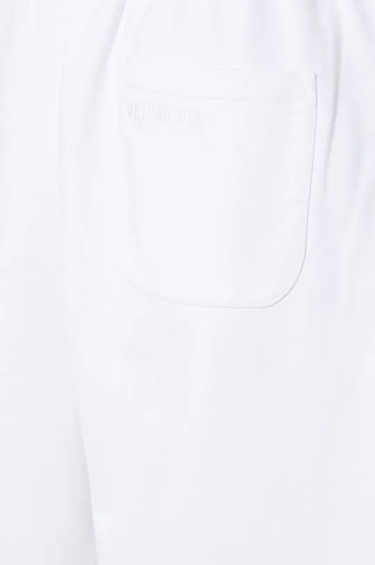 VETEMENTS joggers Embroidered Logo Sweatpants white color smooth UE64SP600W