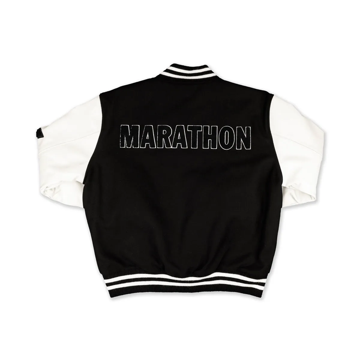 Victory Marathon Letterman Jacket - Black