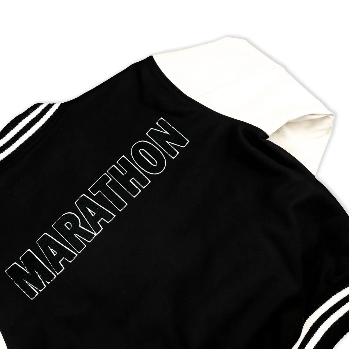 Victory Marathon Letterman Jacket - Black