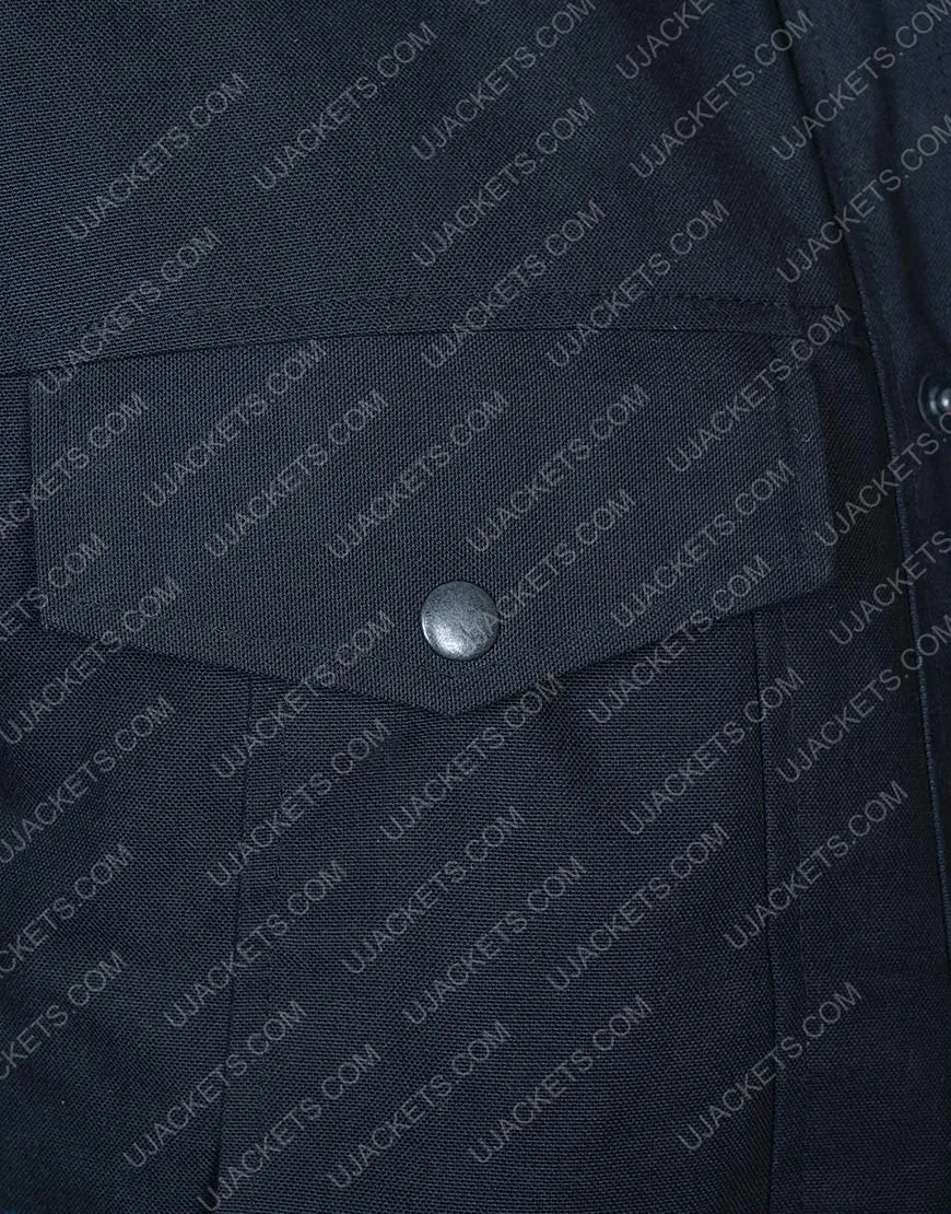 Westworld S03 Caleb Nichols Jacket | Aaron Paul Black Cotton Jacket