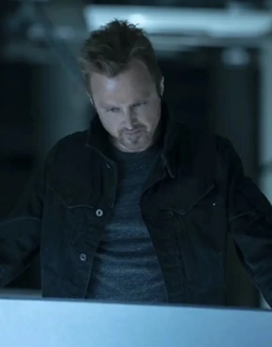 Westworld S03 Caleb Nichols Jacket | Aaron Paul Black Cotton Jacket