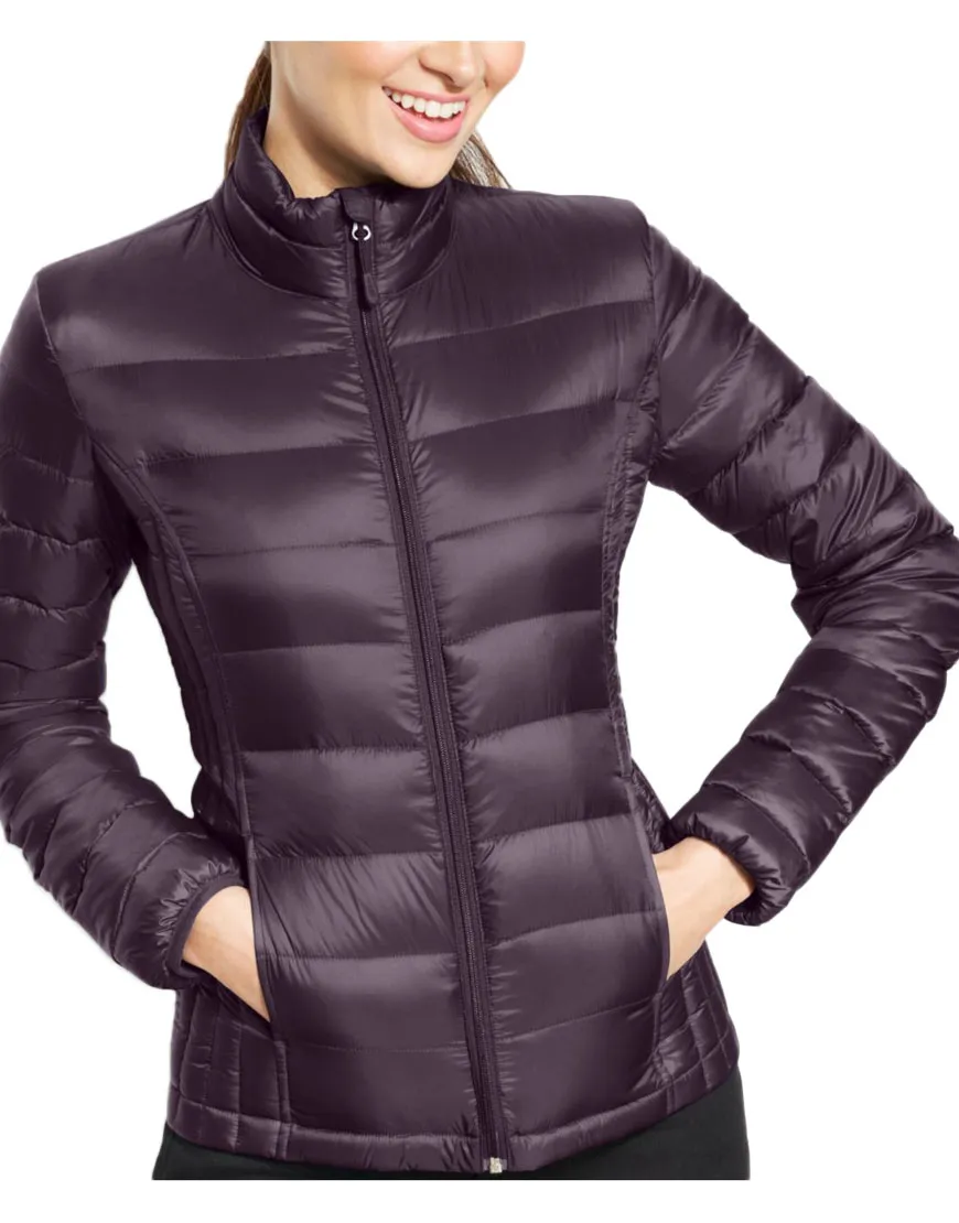 Women's Quilted Purple Puffer Jacket - UJackets