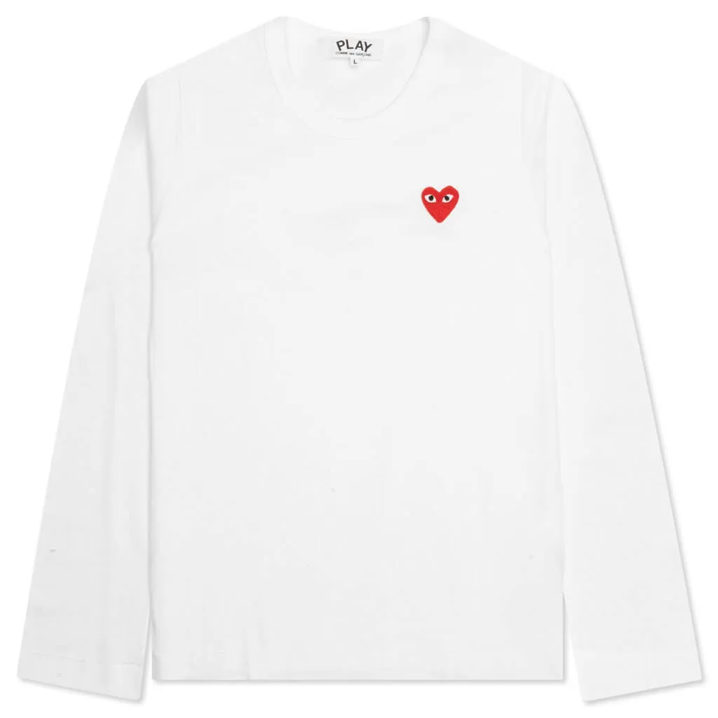 Women's Emblem L/S T-Shirt - White