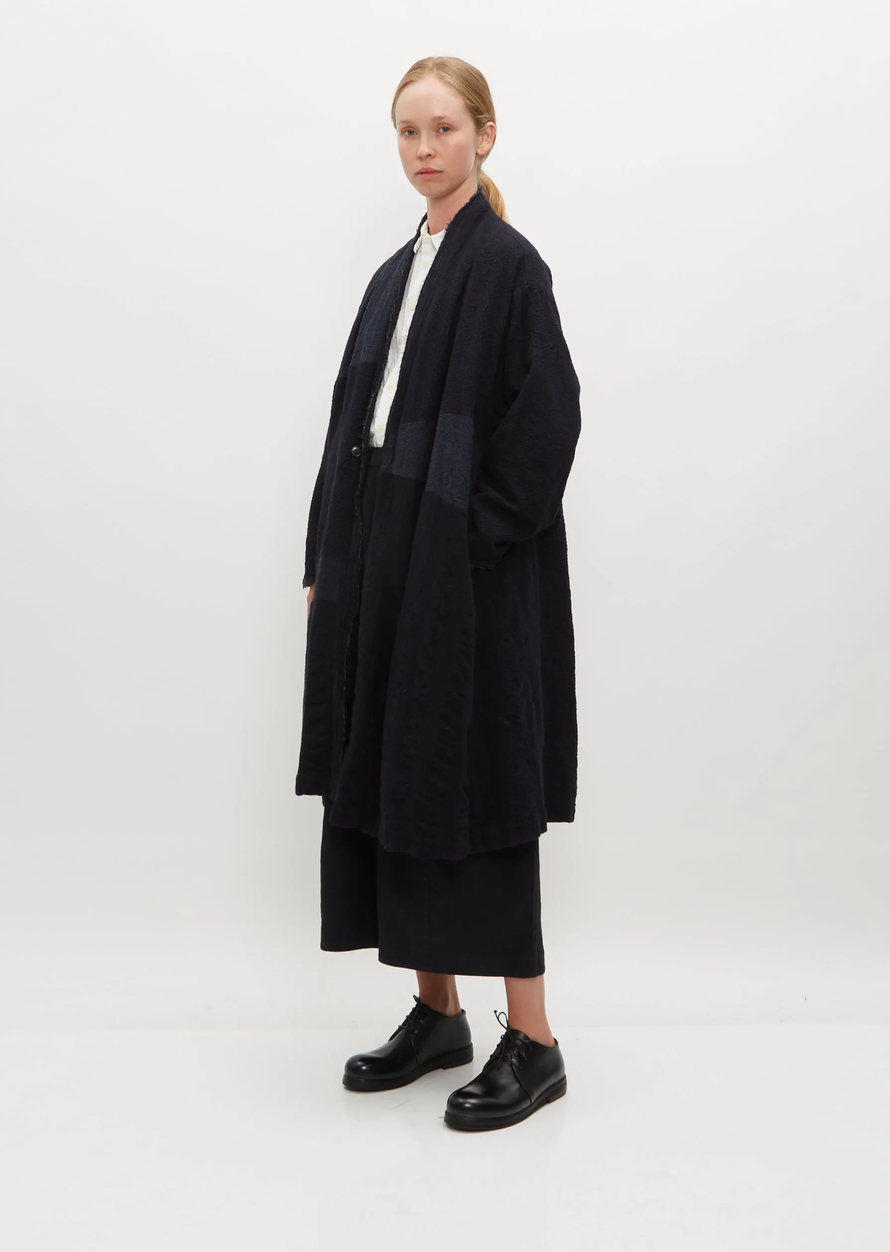 Wool Patchwork Coat