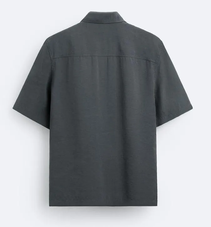 ZARA  |Plain Short Sleeves Shirts