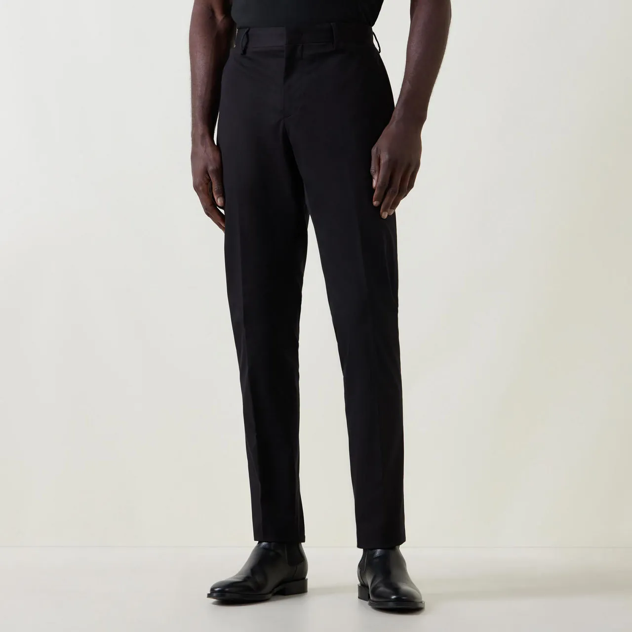 ZEGNA Comfort Cotton Trousers - Black