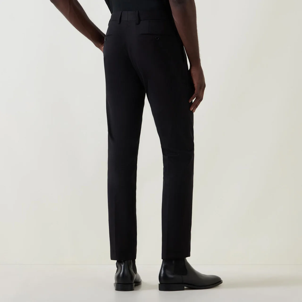 ZEGNA Comfort Cotton Trousers - Black